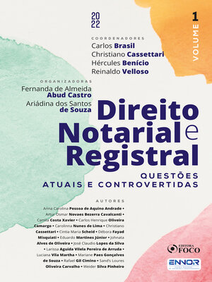 cover image of Direito Notarial e Registral--1ª Ed--2023